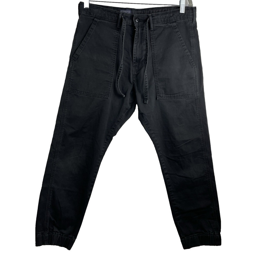 LEVI's Two Horse Brand Cargo Pants Men's 32 x‎ 32 Black Side Pockets Tapered Leg